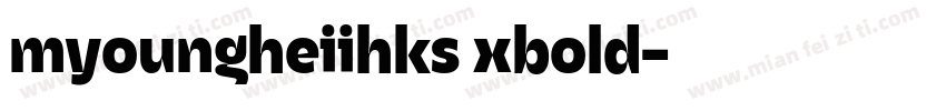 myoungheiihks xbold字体转换
